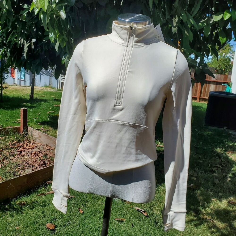 Body Fleece Lined Half Zip Long Sleeve Size Small